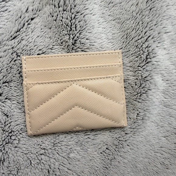 Yves Saint Laurent Cream Card Holder - Picture 2 of 2